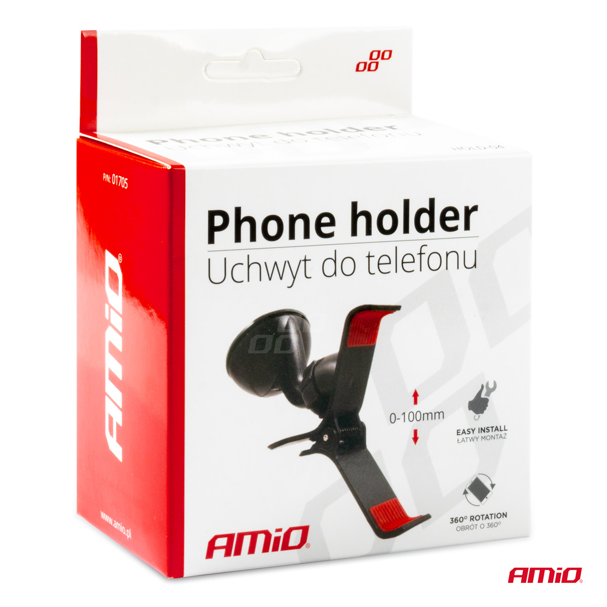 Telefonihoidja 0-100mm HOLD-04 Amio 01705 - Image 5