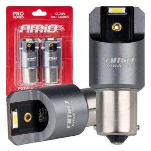 led täis canbus pro seeria ba15s p21w 2x1860smd valge 12-24v amio 03593 hasmar auto
