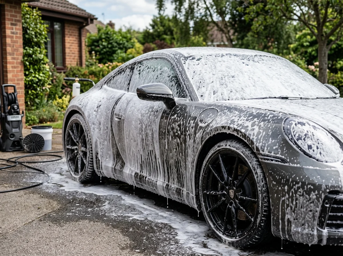 Auto aktiivvahuga kaetud