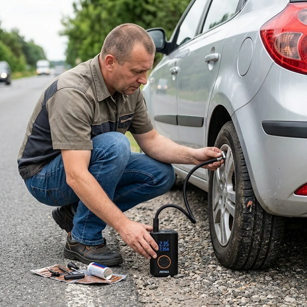 Rehvirõhu kontroll kompressoriga