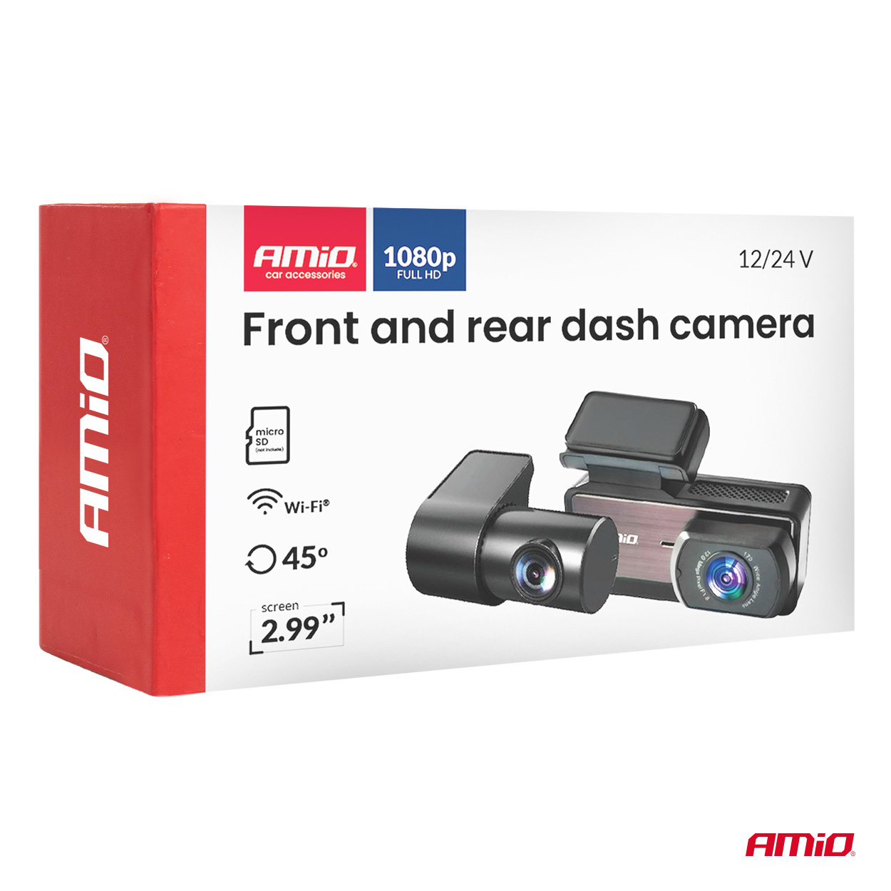 Kaamera-videosalvesti eesmine ja tagumine 1K WLAN 256 GB WIFI Full HD Amio 04799 - Image 7