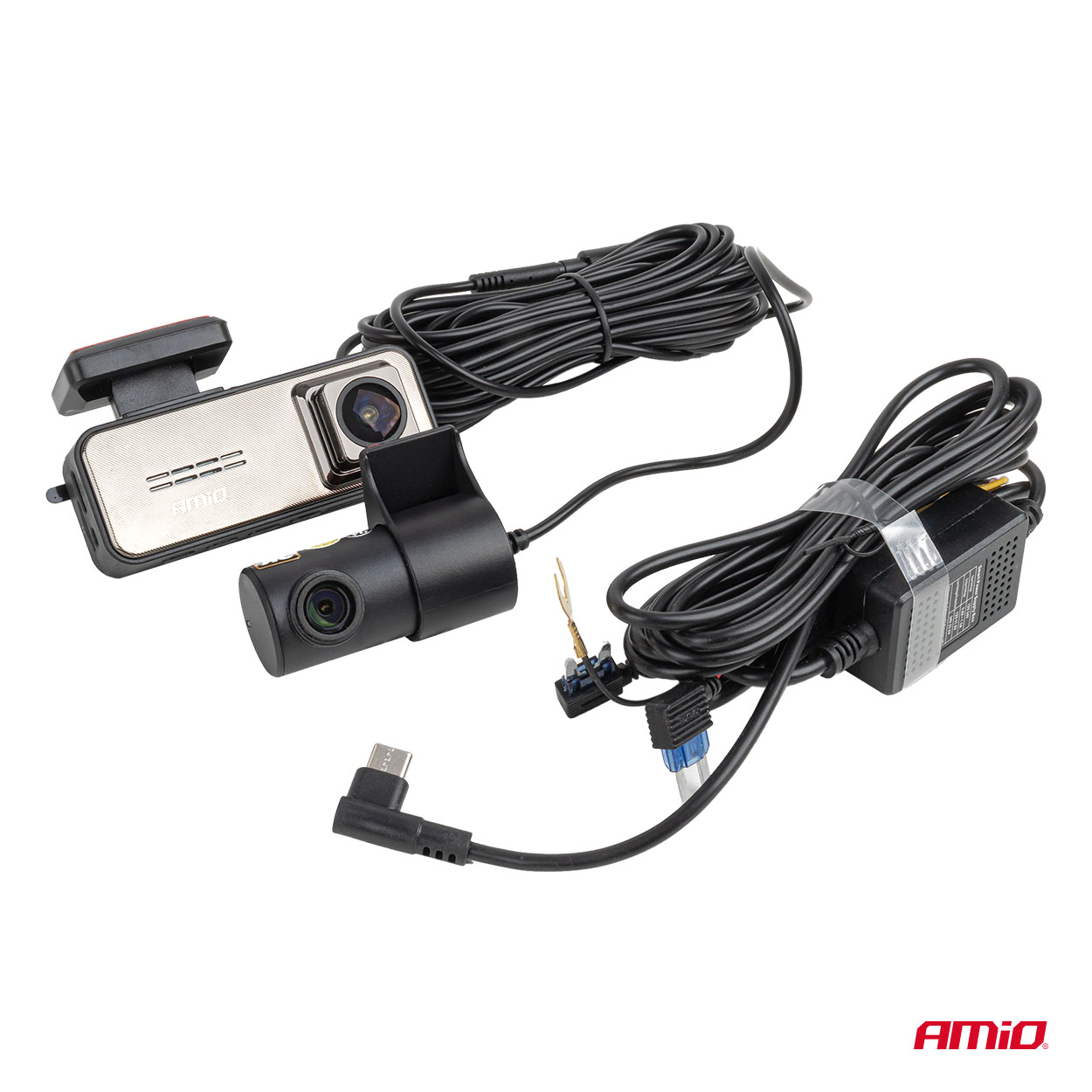 Kaamera-videosalvesti eesmine ja tagumine 4K + 2K WLAN 512GB WIFI UHD Amio 04801 - Image 2