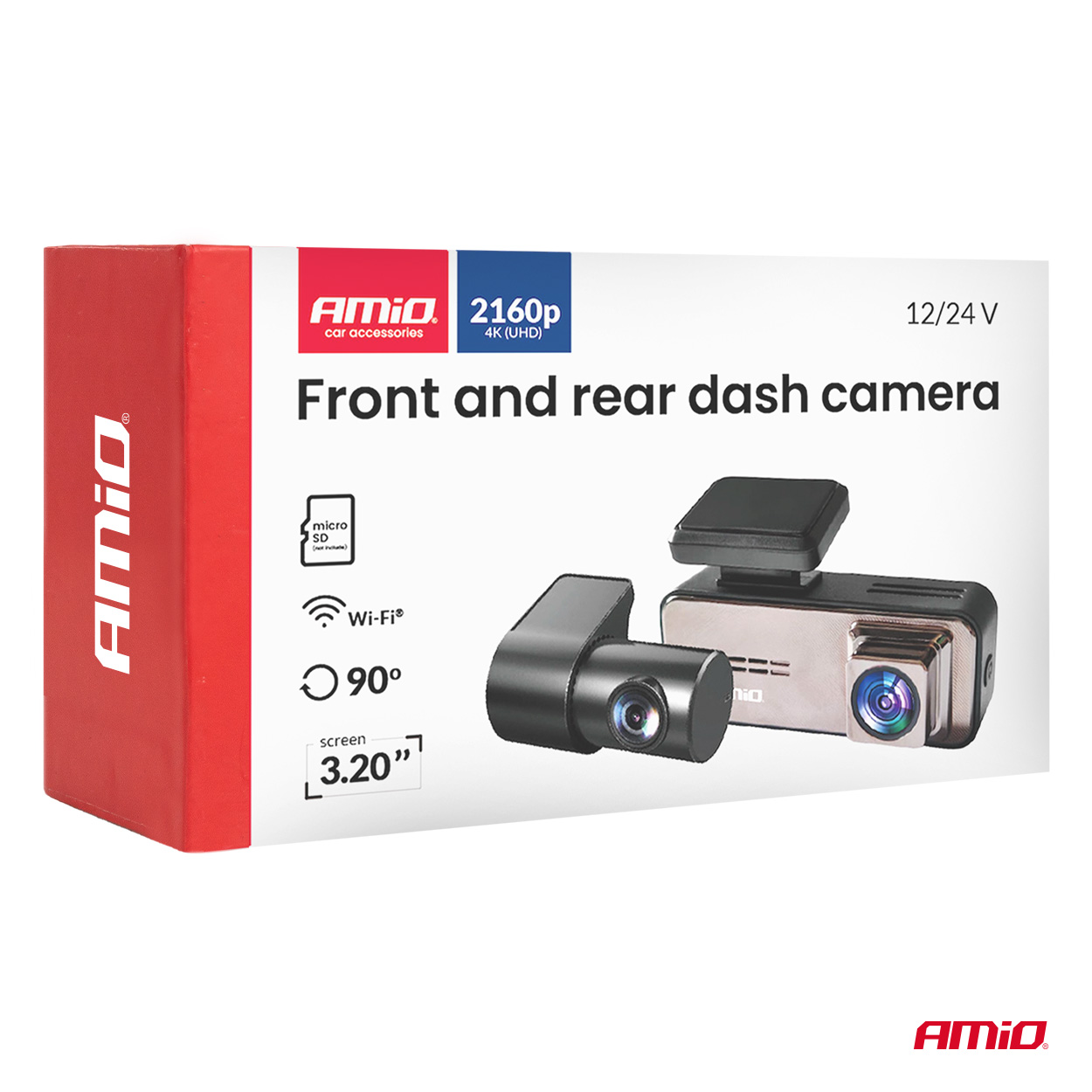 Kaamera-videosalvesti eesmine ja tagumine 4K + 2K WLAN 512GB WIFI UHD Amio 04801 - Image 7