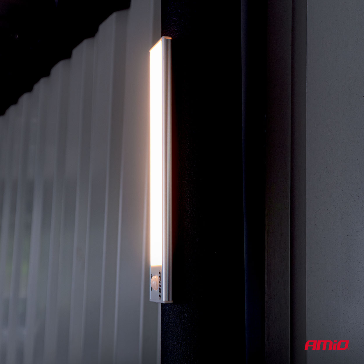 LED-lamp laetav liikumisanduriga 1.2W 1000mAh USB-C 23cm Amio 04893 - Image 5