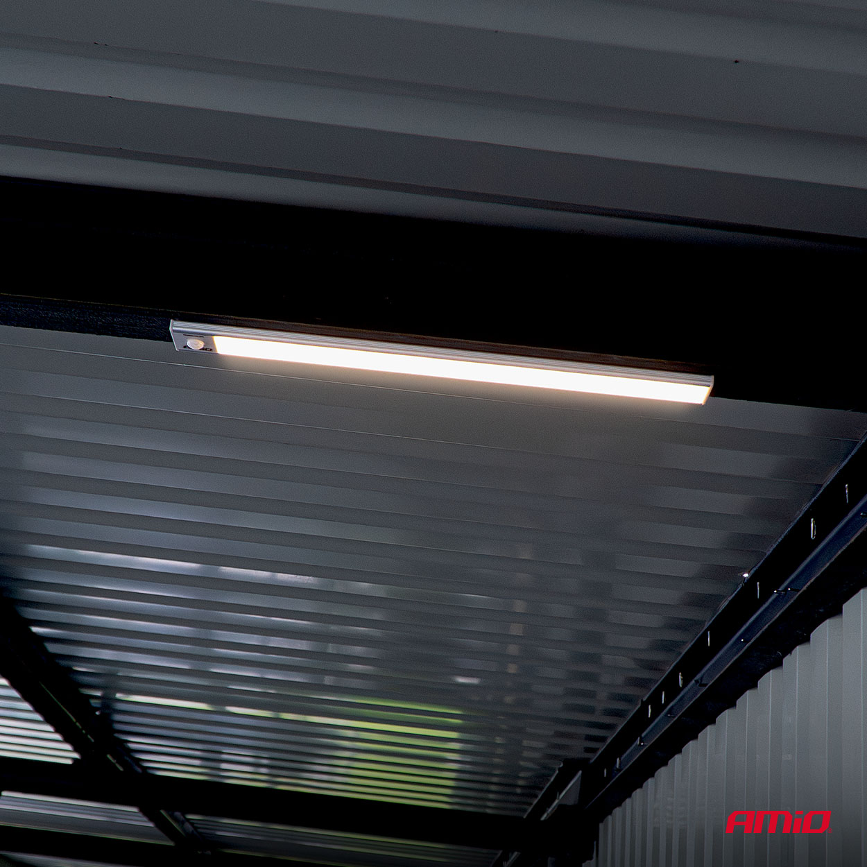 LED-lamp laetav liikumisanduriga 2W 1500mAh USB-C 40cm Amio 04894 - Image 4