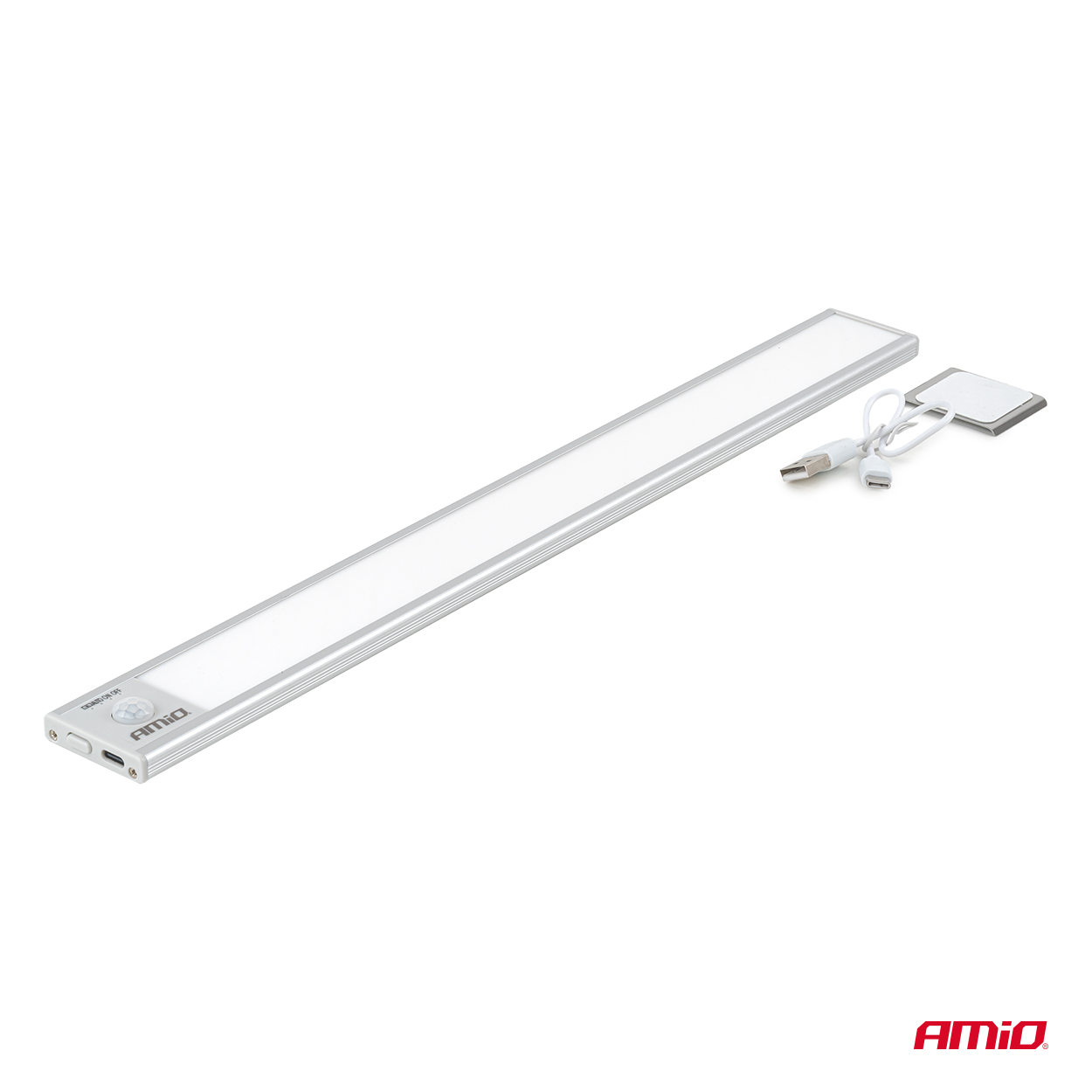 LED-lamp laetav liikumisanduriga 2W 1500mAh USB-C 40cm Amio 04894 - Image 6