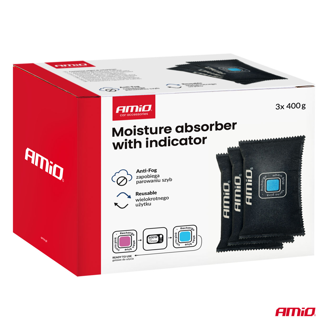 Niiskuse imajad indikaatoriga 3x400g Amio 04878 - Pilt 10