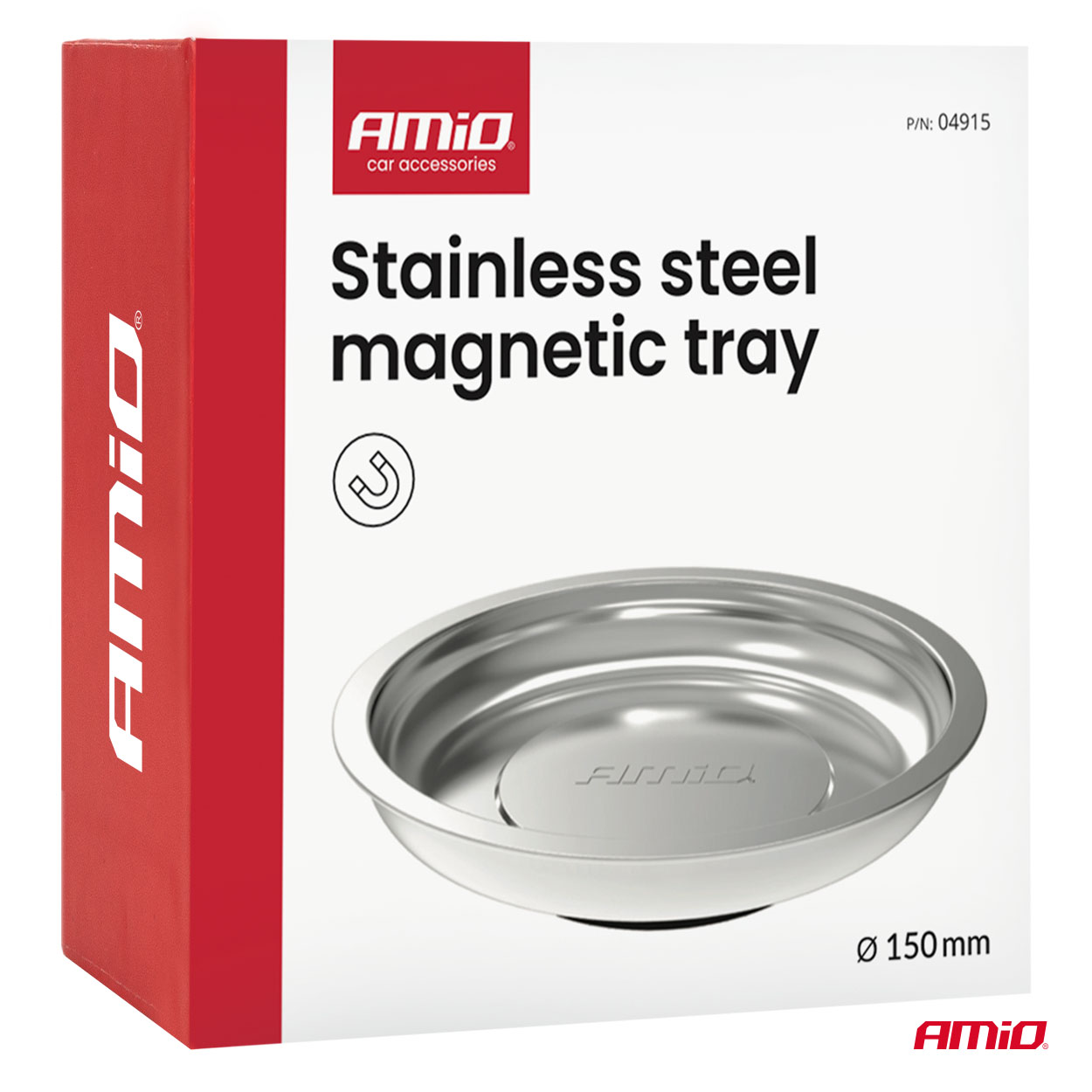 Roostevabast terasest magnetiline alus 150mm Amio 04915 - Pilt 7