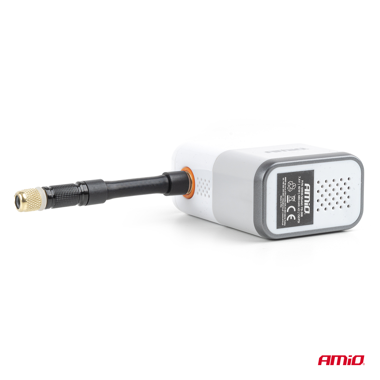 Jalgrattakompressor MINI akuga LED-ekraaniga 40W USB-C Amio 04946 - Pilt 8