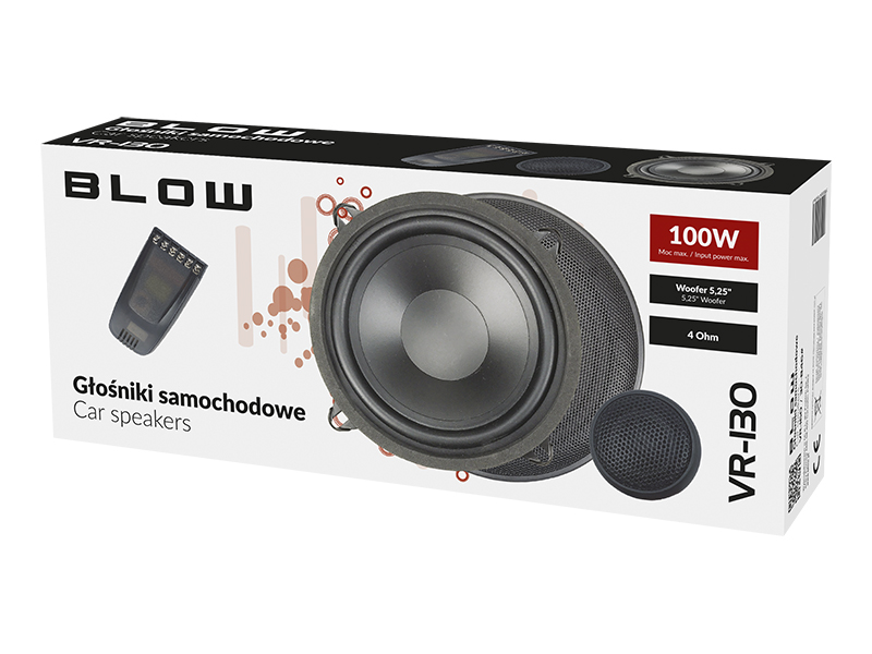 Autokõlarite komplekt filtritega 130mm 100W VR-130 Blow 30-845 - Pilt 3