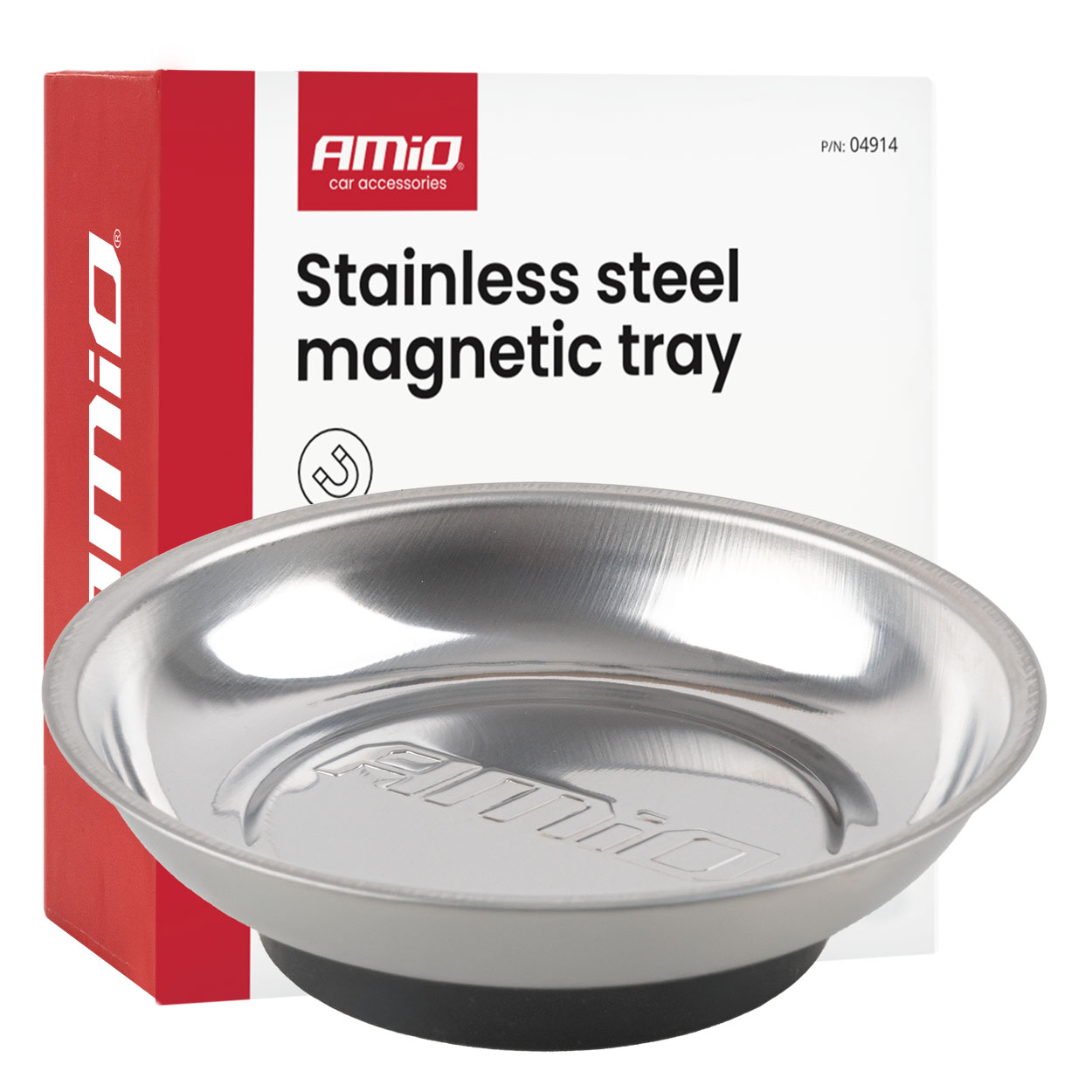 roostevabast terasest magnetiline alus 110mm amio 04914 hasmar auto
