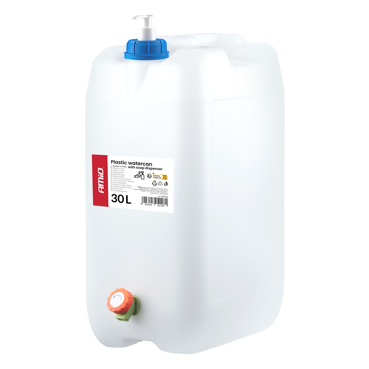 veekanister seebidosaatoriga 30l amio 05148 hasmar auto