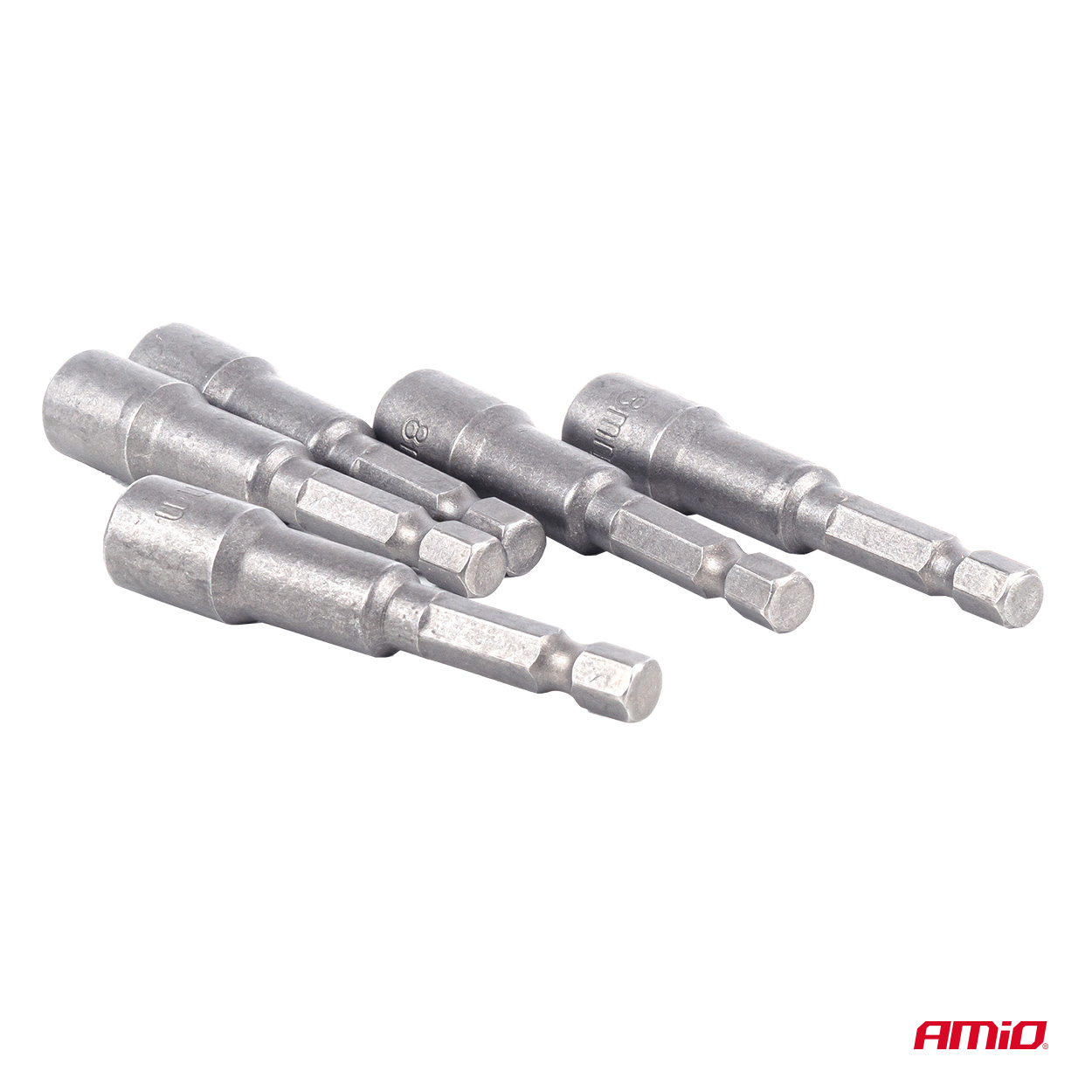 Magnetiliste padrunotsikute komplekt 5-osa 8x65mm Amio 04938 - Pilt 3