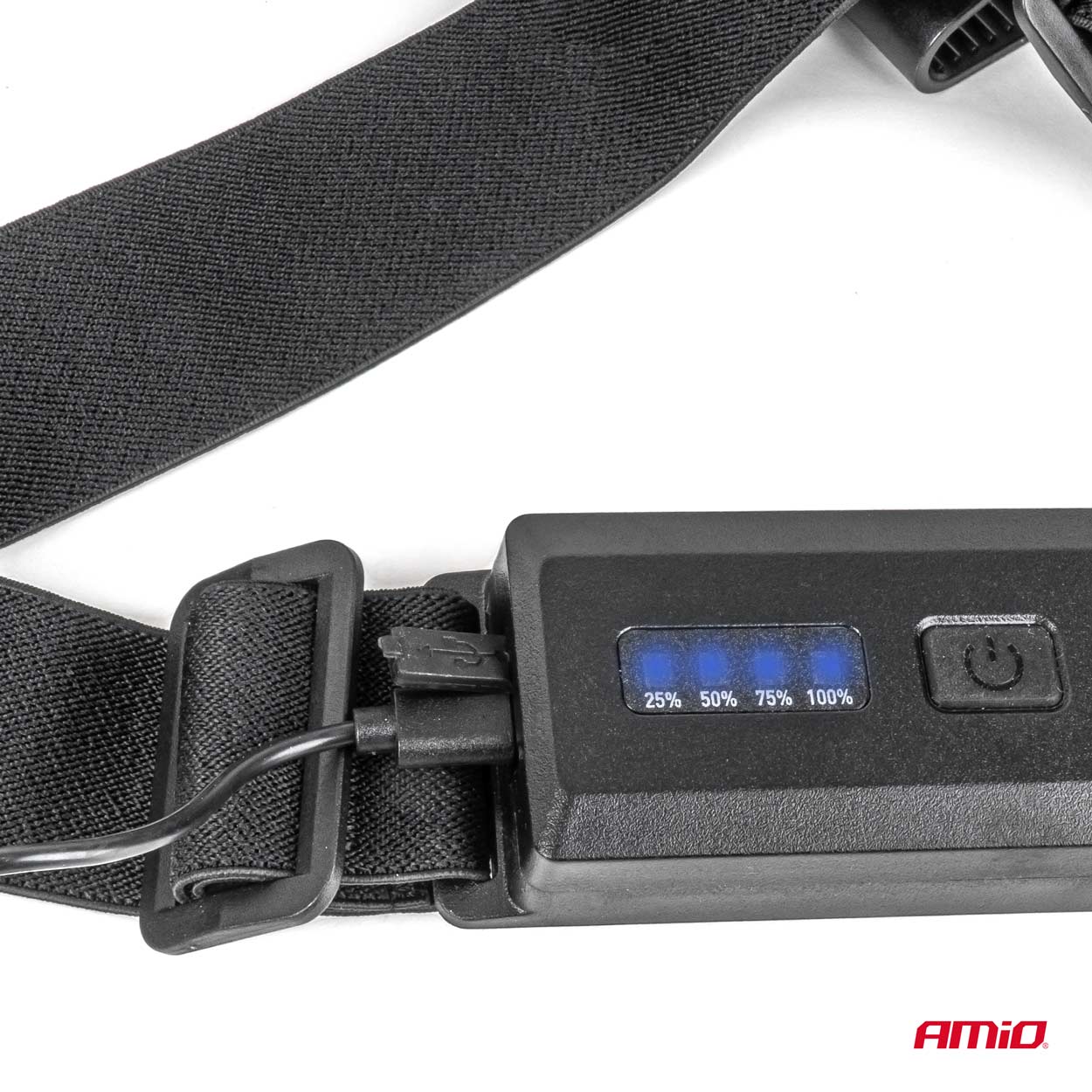 Töölamp magnetiline COB elastse õlarihmaga 4000mAh Amio 04941 - Pilt 8