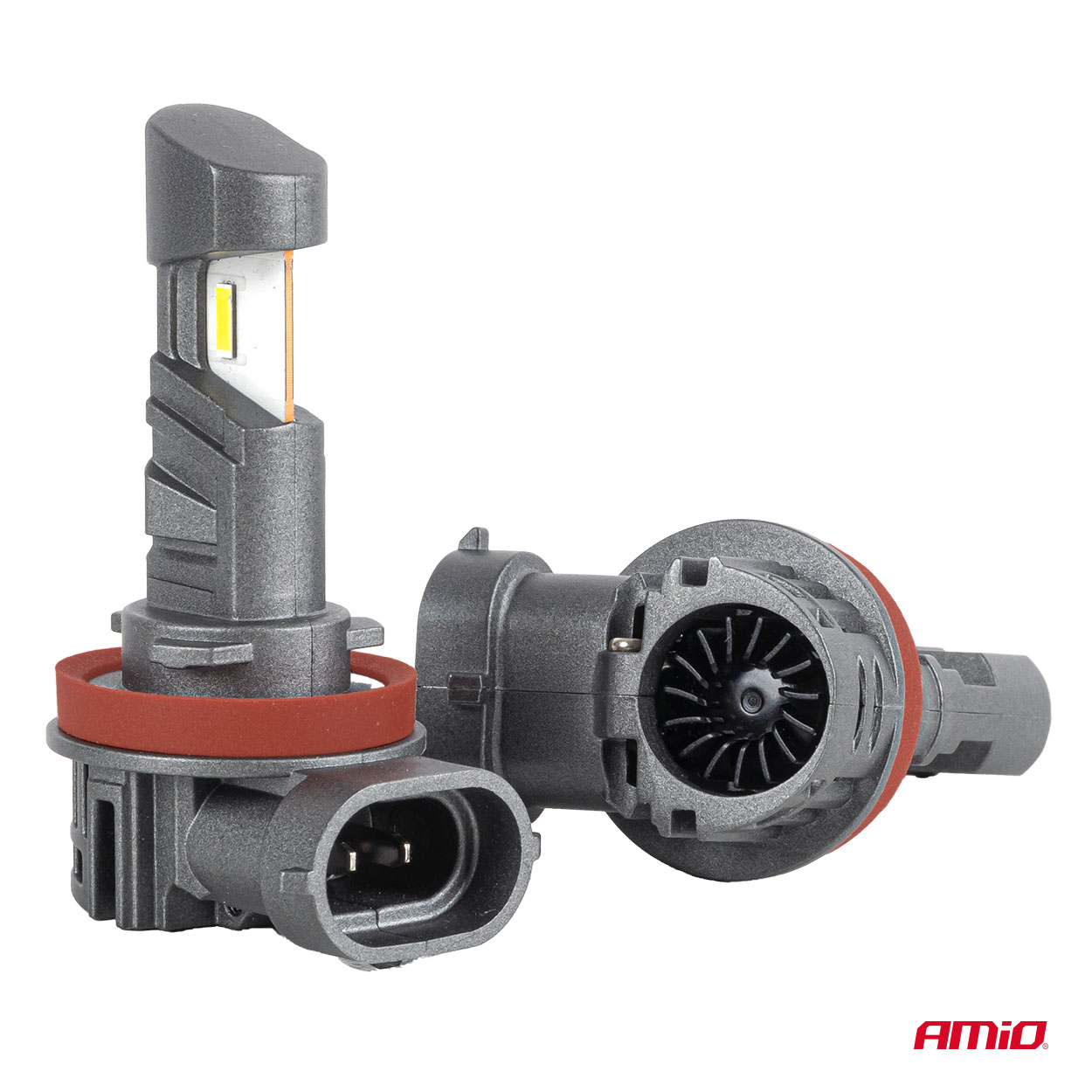 LED H11 autopirnid R37 E-MARK H11 PnP FAN 18W Amio 05120 - Pilt 8