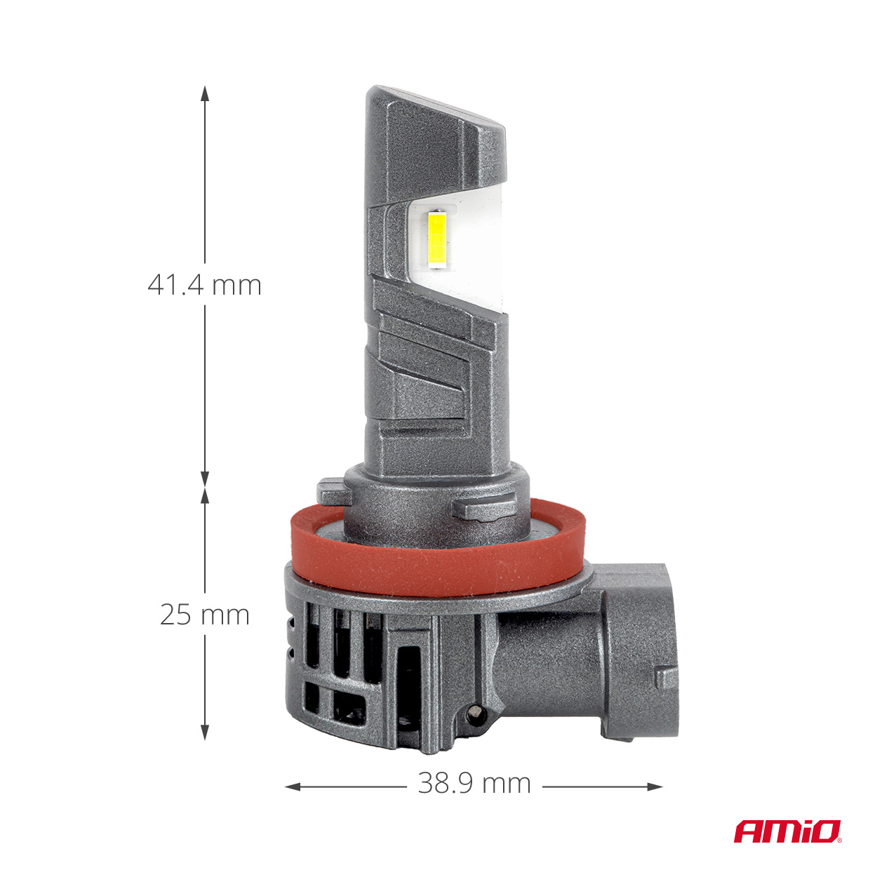 LED H11 autopirnid R37 E-MARK H11 PnP FAN 18W Amio 05120 - Pilt 9