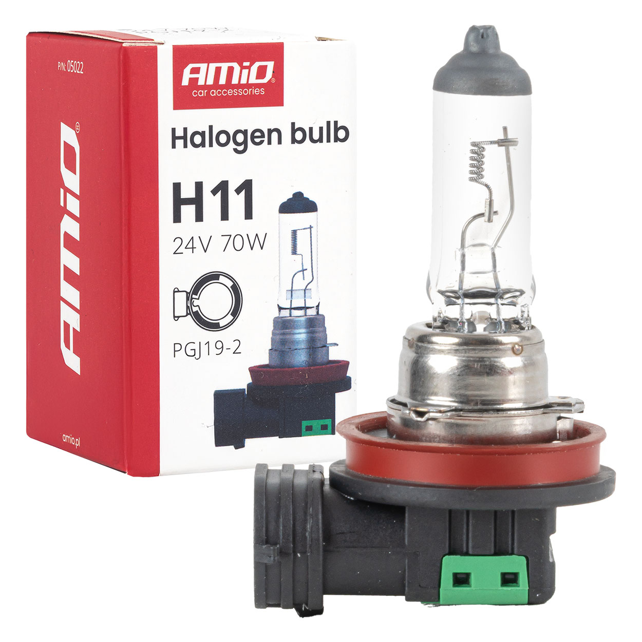 h11 24v 70w halogeen pgj19-2 amio 05022 hasmar auto