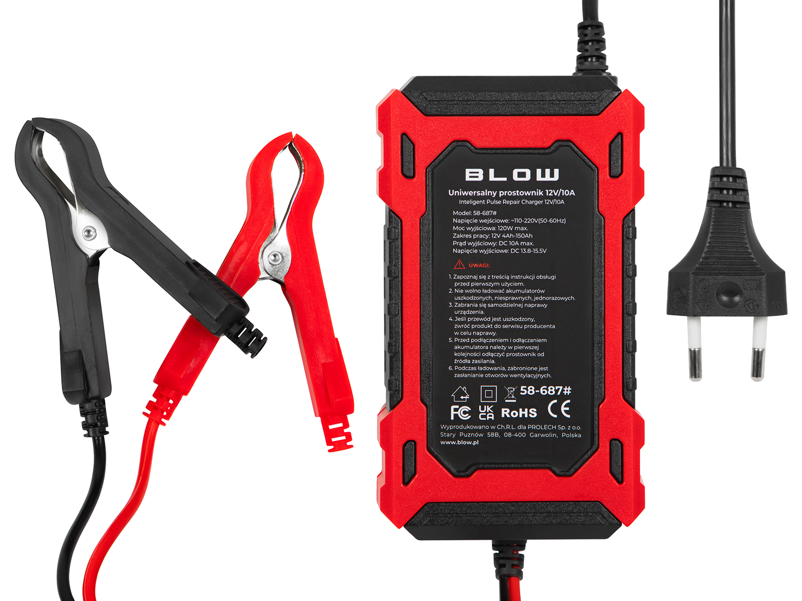 Akulaadija automaatne 12V/10A LiFePO4 BLOW 58-687 - Pilt 3