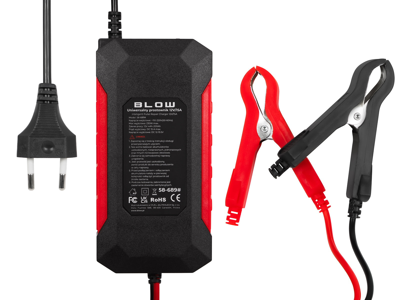 Akulaadija automaatne 12V/15A LiFePO4 BLOW 58-689 - Pilt 3