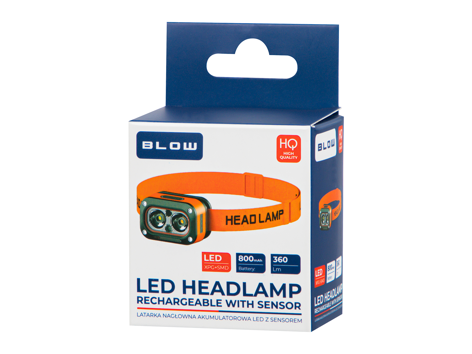 LED-pealamp 360LM 800mAh liikumisanduriga Blow 87-530 - Pilt 6