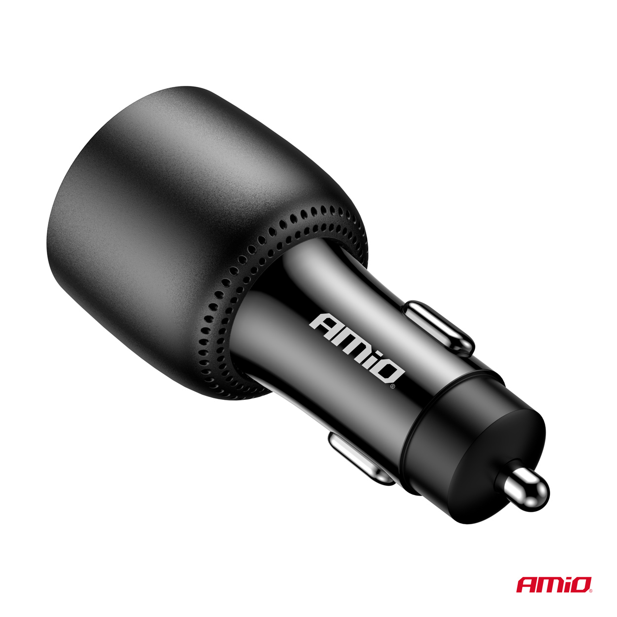 Autolaadija 2x USB C-port + USB A-port 12/24V 100W Amio 04371 - Pilt 5