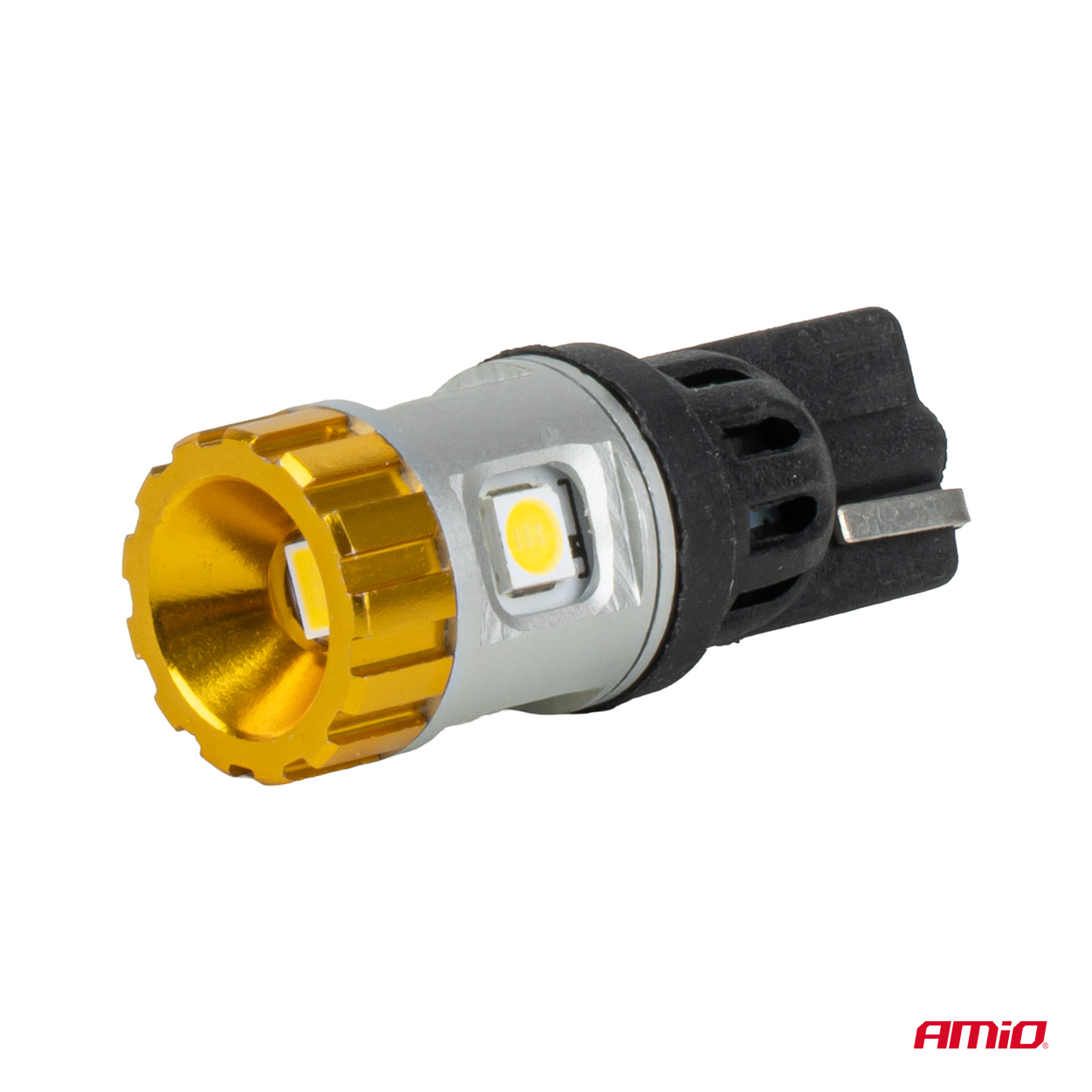 LED-pirnid CANBUS W5W T10 3030 4SMD+3020 valged 12V/24V Amio 04990 - Pilt 3