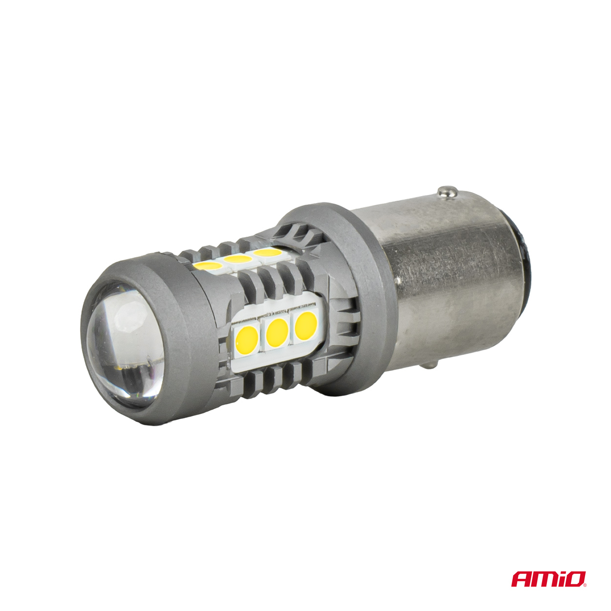 LED-pirnid STANDARD BA15S P21W 3030 15SMD valged 12V/24V Amio 05000 - Pilt 3