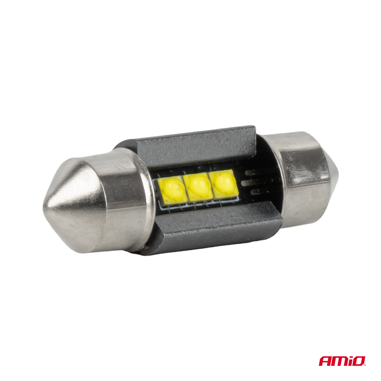 LED-pirnid CANBUS 31MM 2525 3SMD valged 12V/24V Amio 05006 - Pilt 3