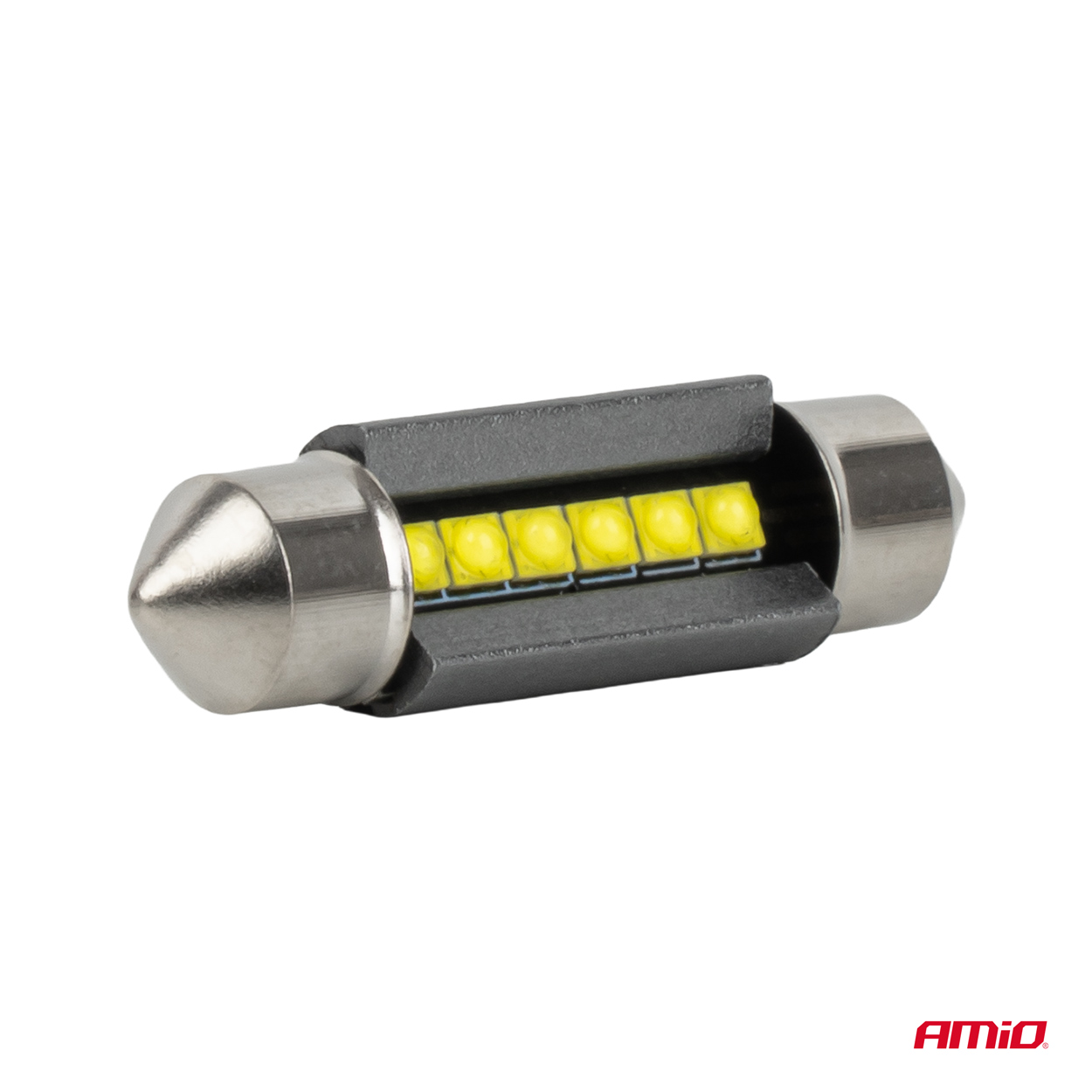 LED-pirnid CANBUS 39MM 2525 6SMD valged 12V/24V Amio 05008 - Pilt 3