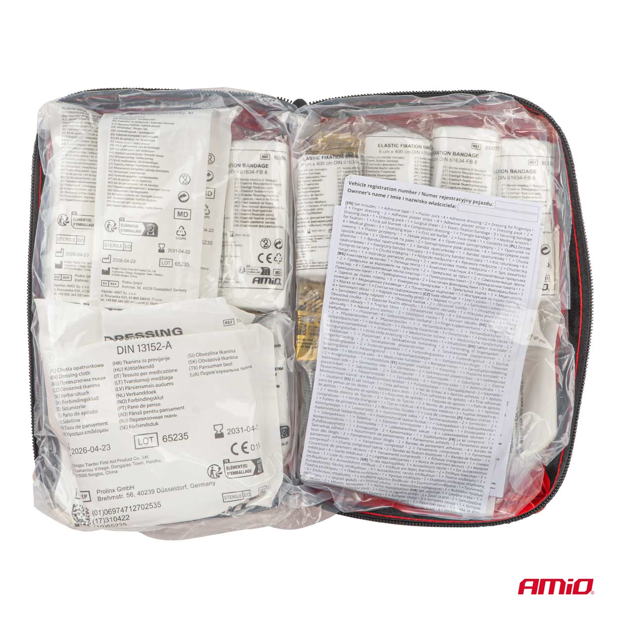 Esmaabikomplekt pehmes kotis DIN 13164 Amio 05013 - Pilt 7