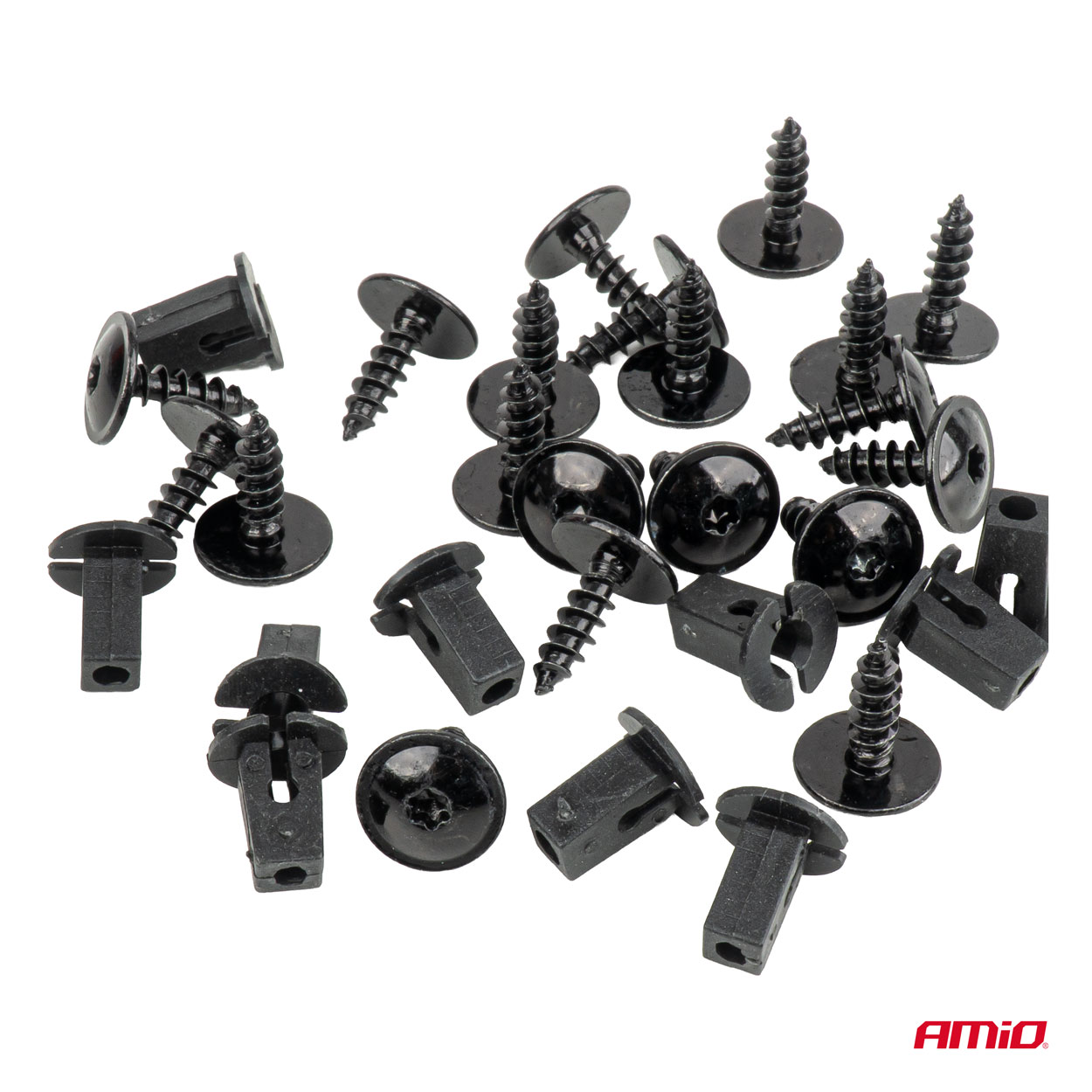 Laiendustüüblite ja kruvide komplekt ⌀ 12/4mm 20tk Amio 05030 - Pilt 2