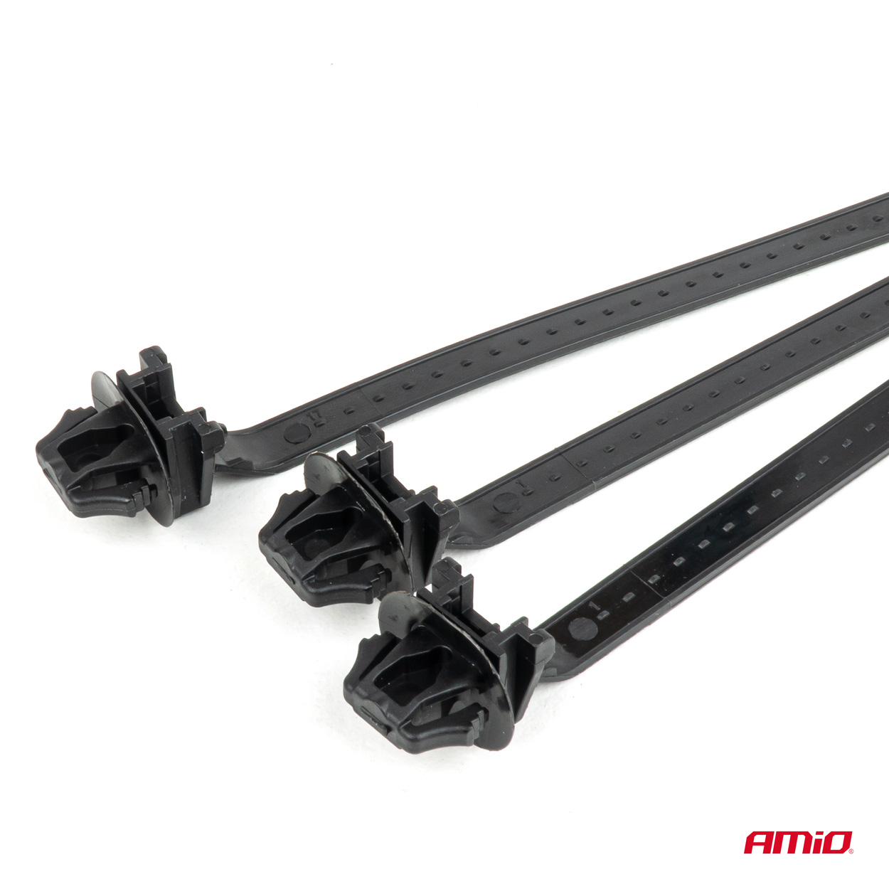 Mustade kaablisidemete komplekt 10tk Amio 05043 - Pilt 4
