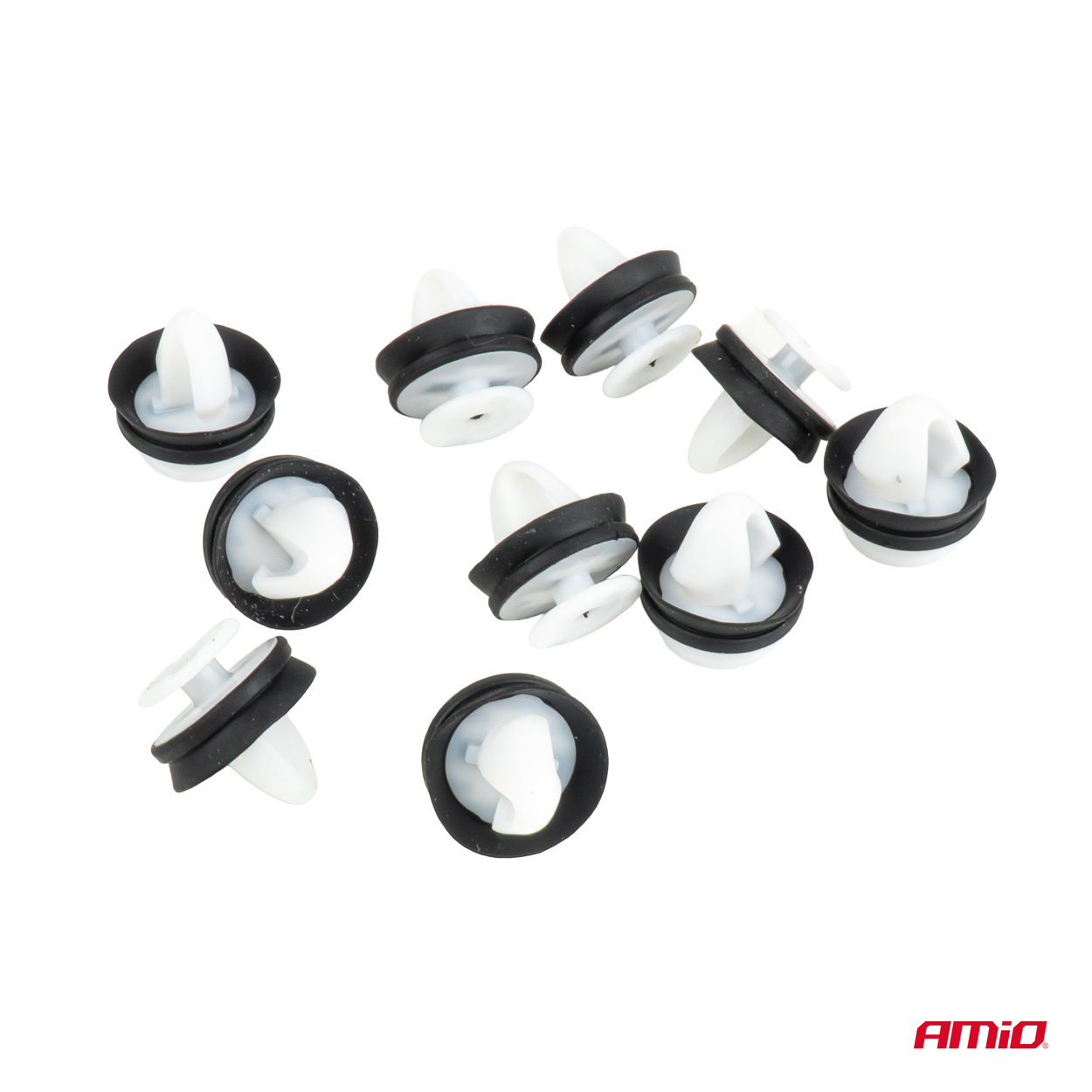 Polstritüüblite komplekt kummitihendiga ⌀ 11mm 18mm 10tk Amio 05051 - Pilt 2