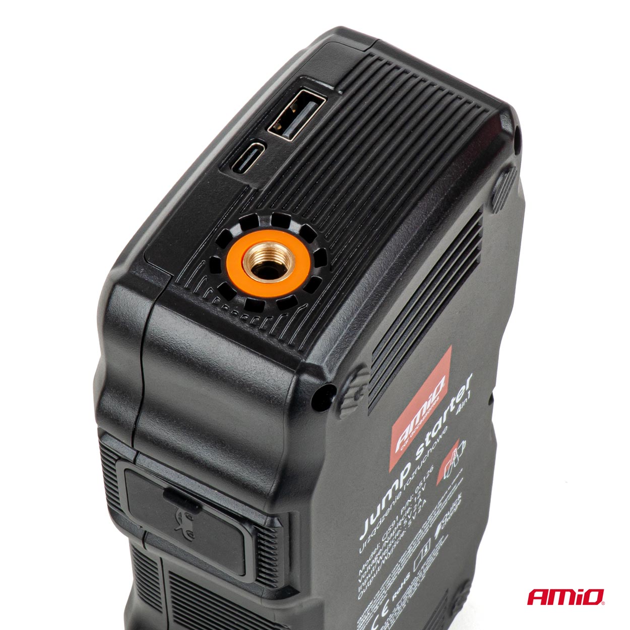 Käivitusabi 4in1 käivitusabi/LED/kompressor/akupank 12V 17Ah 900A Amio 05126 - Pilt 4
