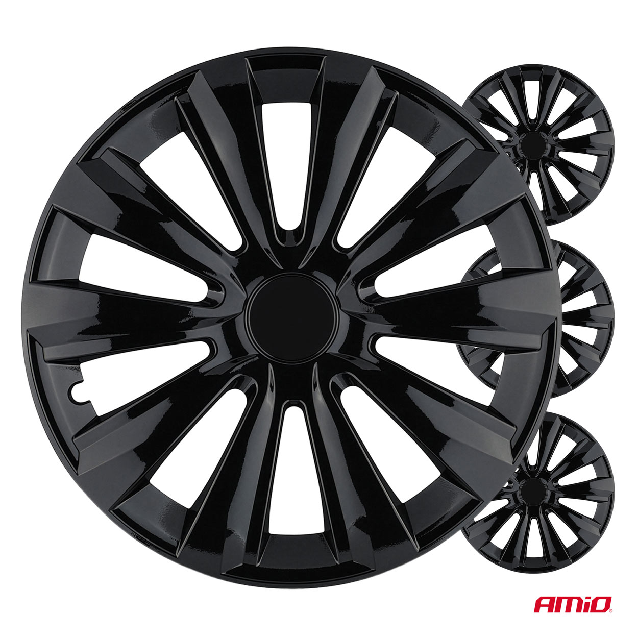 Ilukilbid DELTA BLACK 4tk komplekt 15" Amio J67673 - Pilt 3