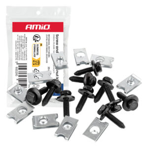 kruvide ja kinnitusplaatide komplekt 22mm ⌀6mm 10tk amio 05033 hasmar auto