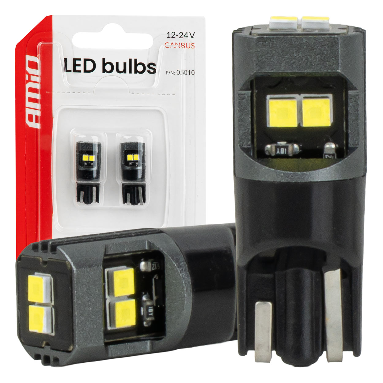 led pirnid canbus w5w t10 2020 6smd valged 12v/24v amio 05010 hasmar auto